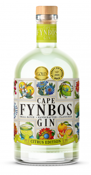The Grape Grinder Cape fynbos Gin Citrus Edition